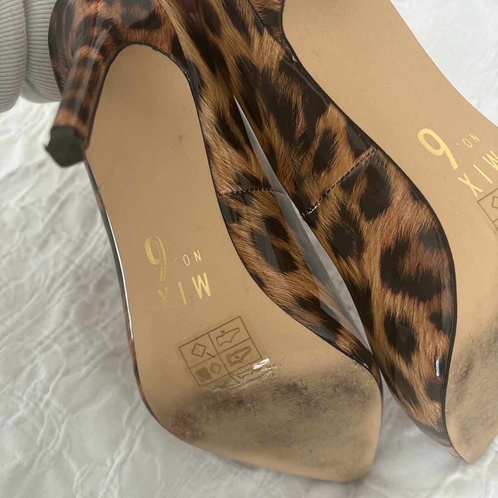 Mix No. 6 Leopard Print Heels - Picture 5 of 6